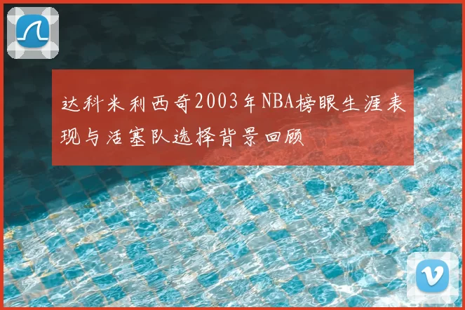 达科米利西奇2003年NBA榜眼生涯表现与活塞队选择背景回顾