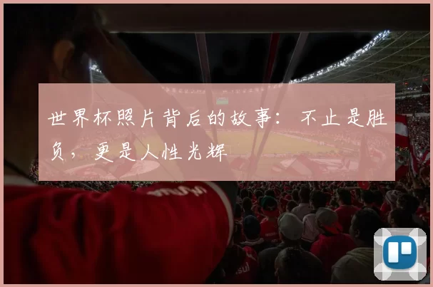 世界杯照片背后的故事:不止是胜负,更是人性光辉