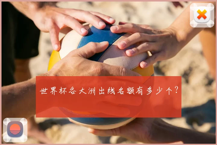 世界杯各大洲出线名额有多少个?
