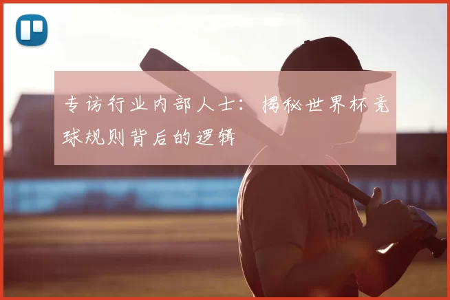 专访行业内部人士:揭秘世界杯竞球规则背后的逻辑